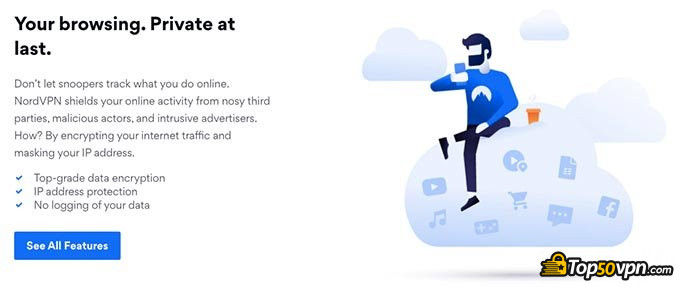 CyberGhost VS NordVPN: recursos de segurança do Nord.
